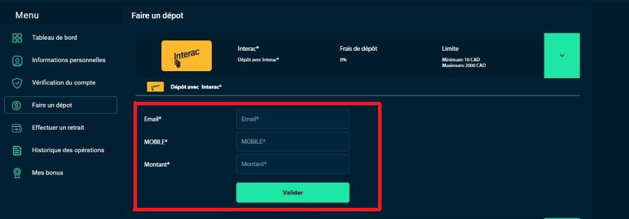 Interac Deposit_Rolletto Casino