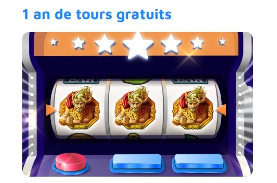 Tours gratuits d'un an Spin Genie Casino