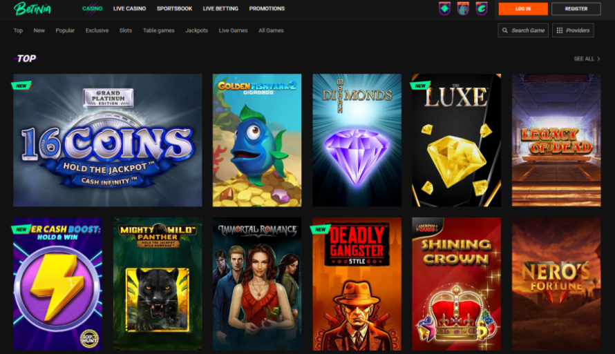 betinia jeux