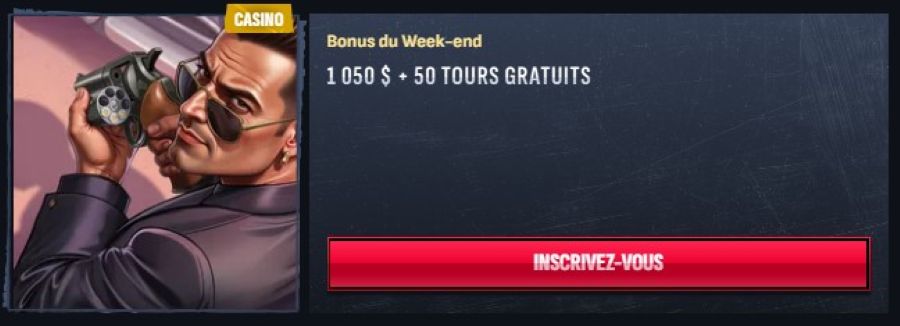 Bonus du week-end Mafia Casino
