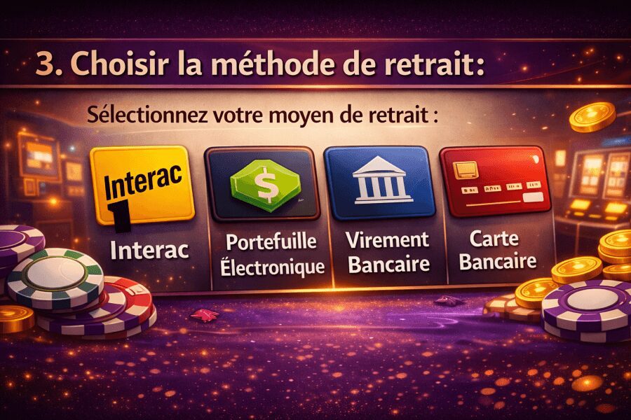 retrait casinos en argent réel