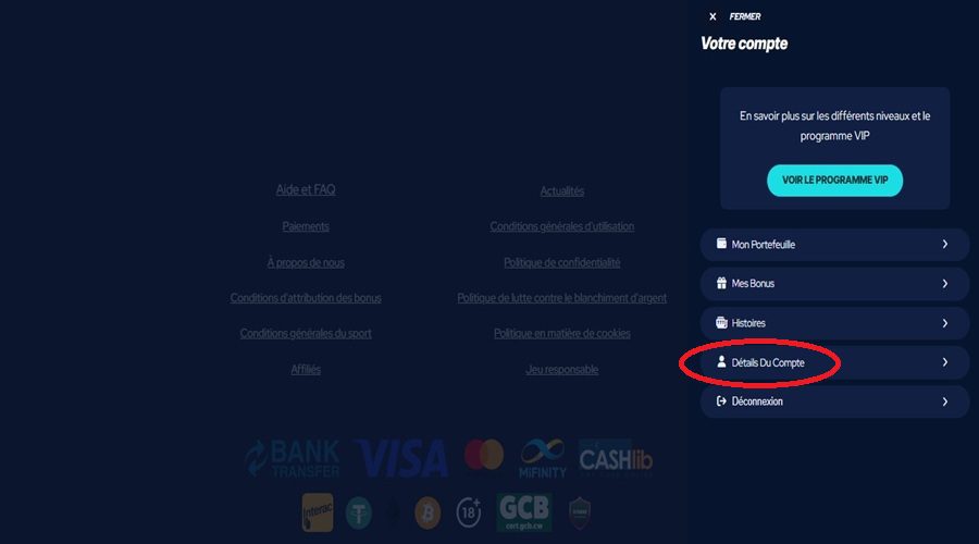 Vérification de compte sur Betbeast
