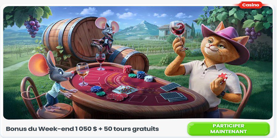 Bonus du week-end de Cazimbo Casino
