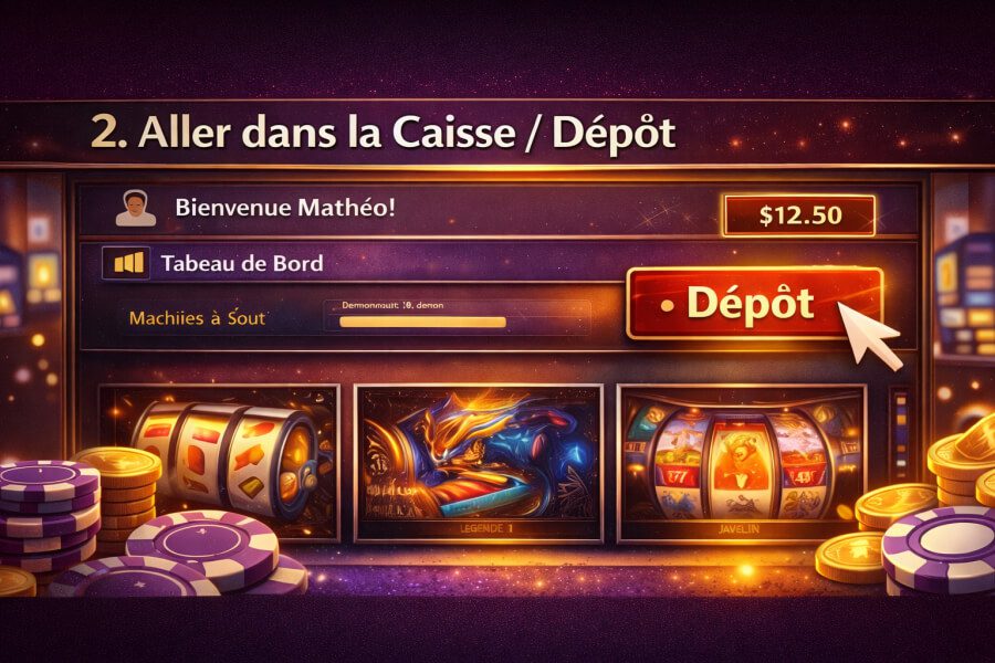 dépôt d’argent casino Canada
