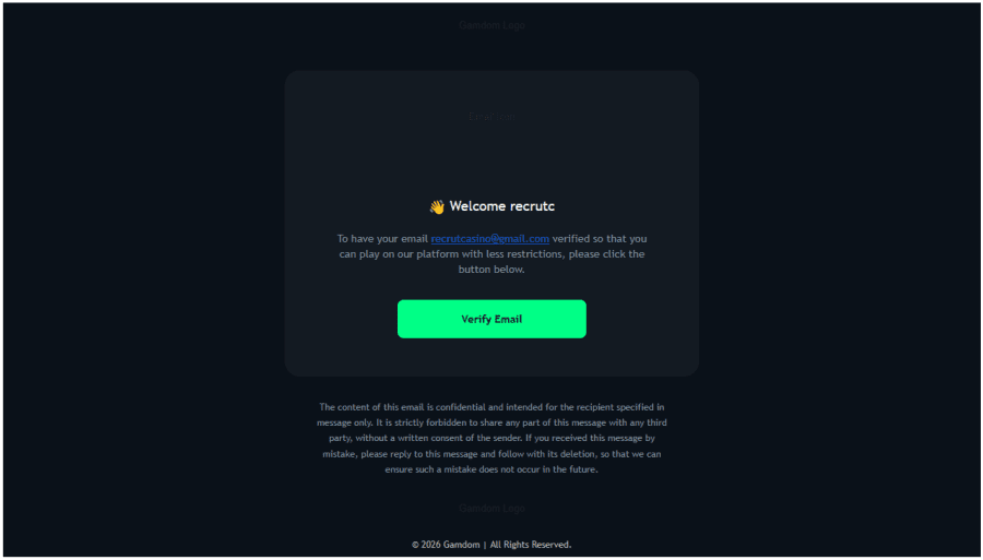 Gamdom casino $1 registration
