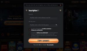 Comment s'inscrire sur Gransino Casino: étape 3 du tutoriel