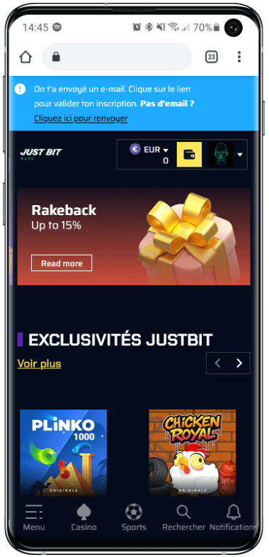 justbit casino rakeback