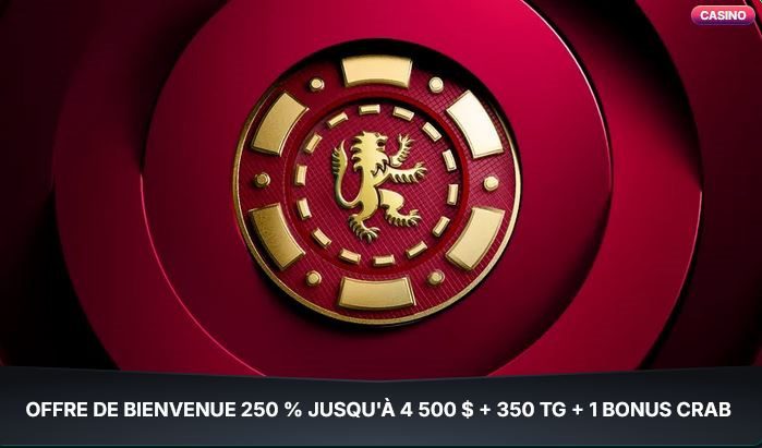 Bonus sur de bienvenue sur Kinbet Casino