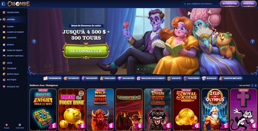 Casombie casino bonus de bienvenue