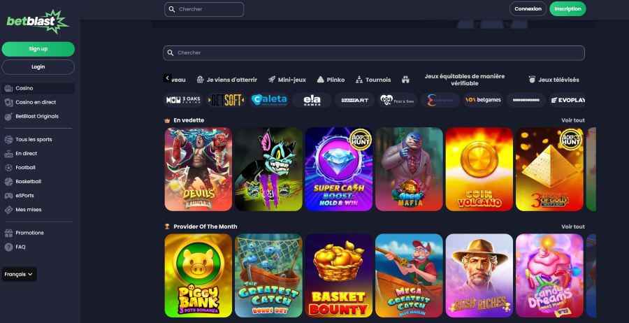 Betblast live casino Canada