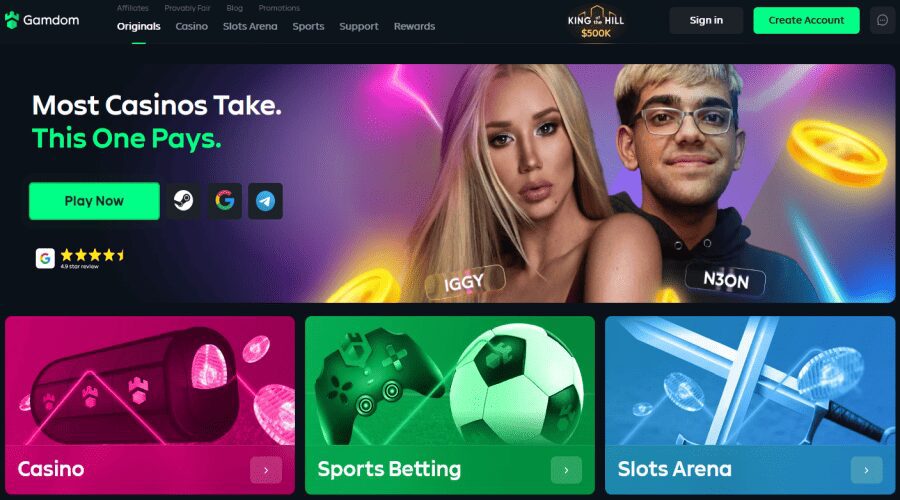 gamdom casino online