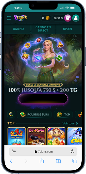 Test mobile iphone 7Signs Casino