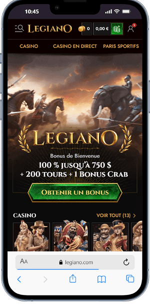 Legiano affichage mobile