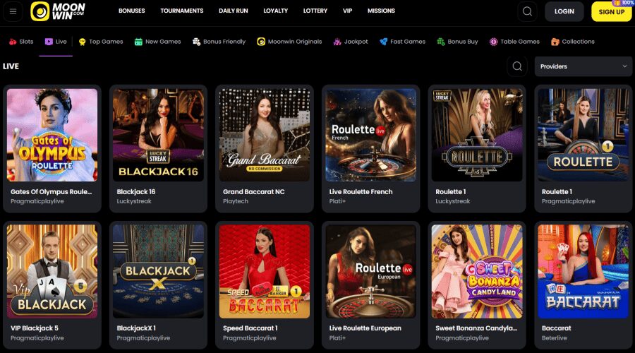 moonwin live casino