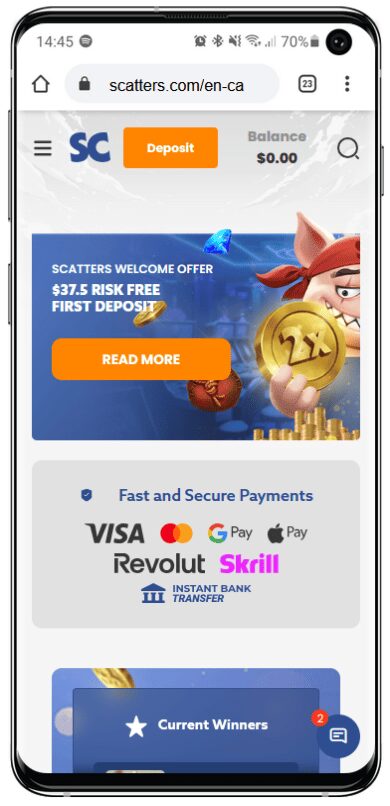 scatters casino mobile