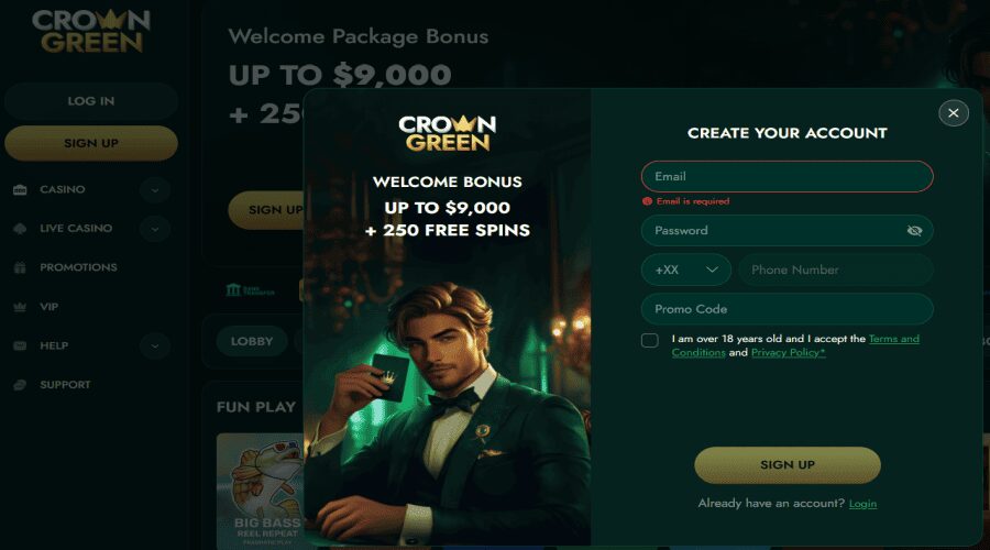 activate welcome bonus 6