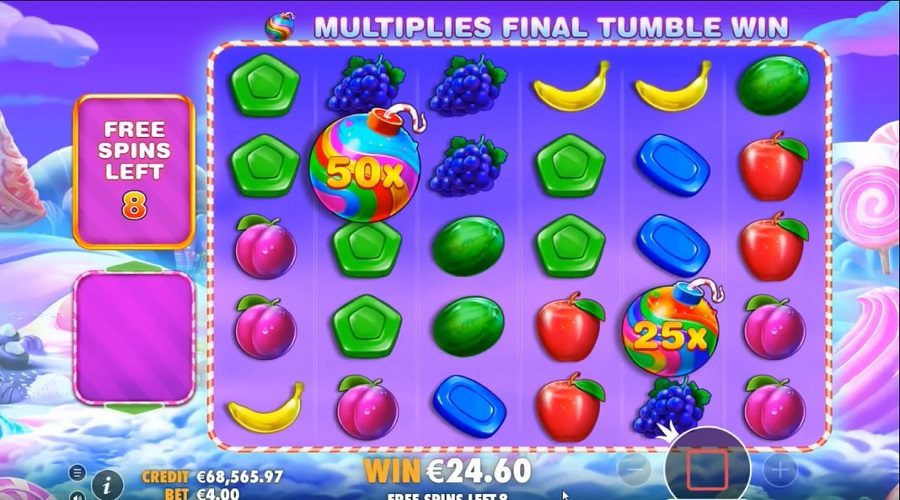 Free Spins sans dépôt sur Sweet Bonanza