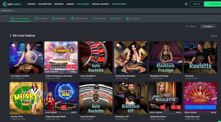 Betcollect casino en ligne au Canada