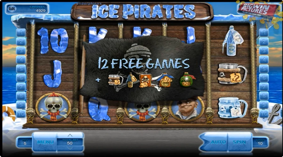 Ice Pirates : session de free spins active avec compteur de tours gratuits