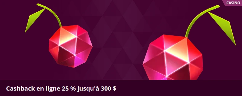 malina casino bonus cashback 25%