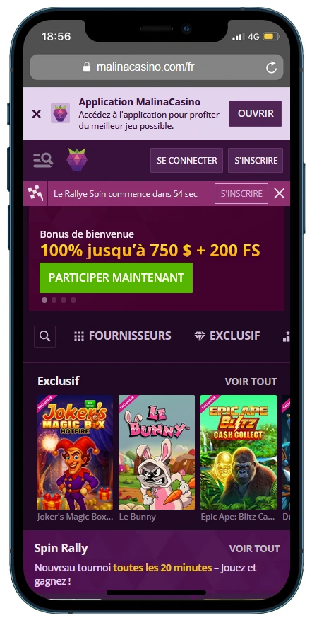 malina casino mobile
