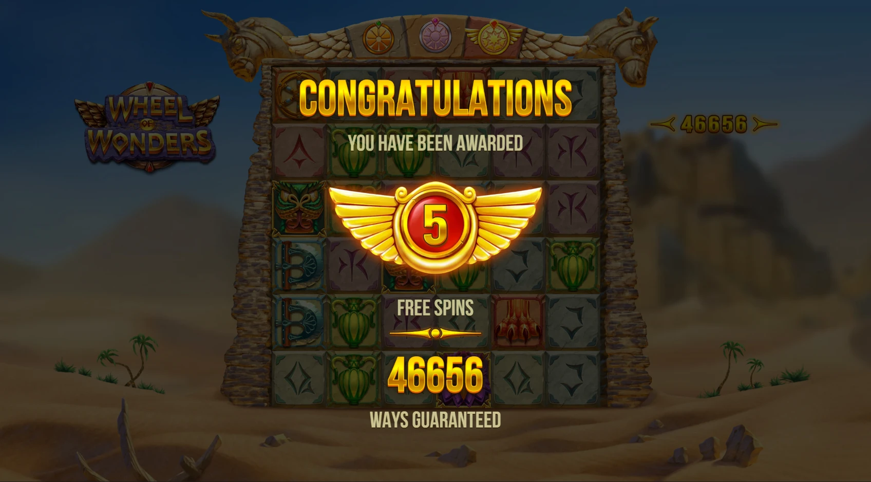 Free spins déclenchés sur la grille complète 6x6