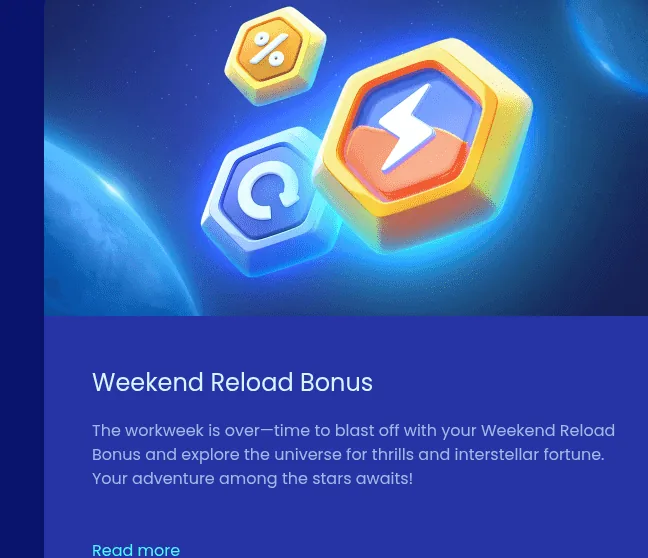 Promotion Weekend Reload Bonus de Casoo Casino